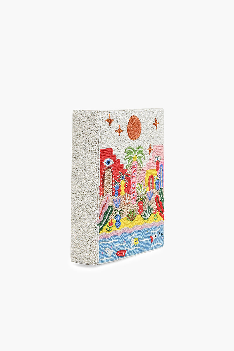 Mediterranean Tonal Pink Book Clutch | View 5