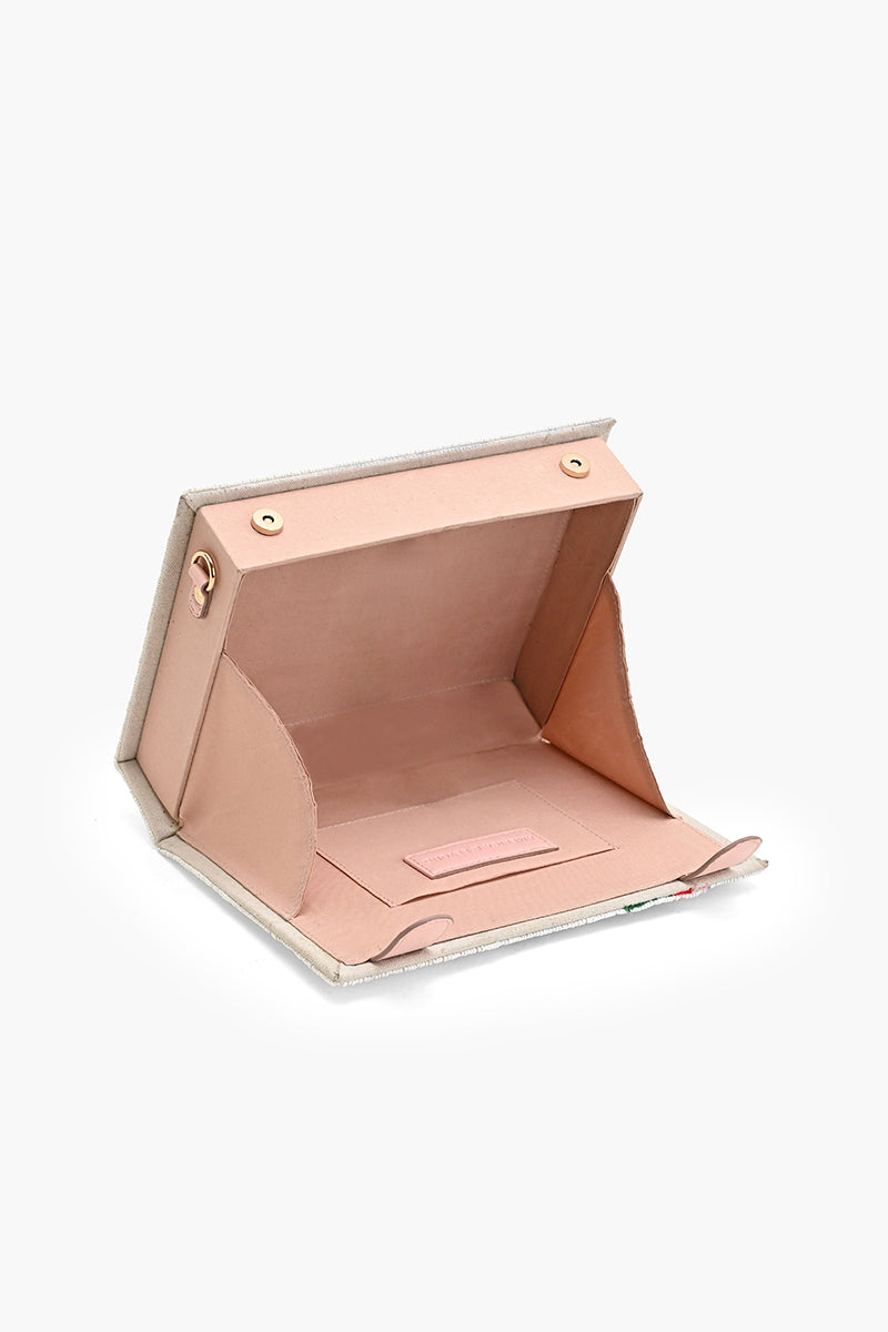 Mediterranean Tonal Pink Book Clutch | View 6