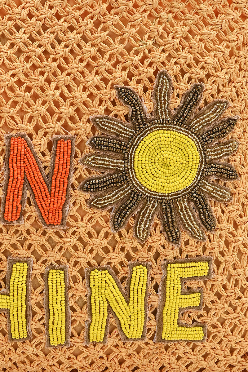 Chasing Sun Shine Raffia Tote Bag