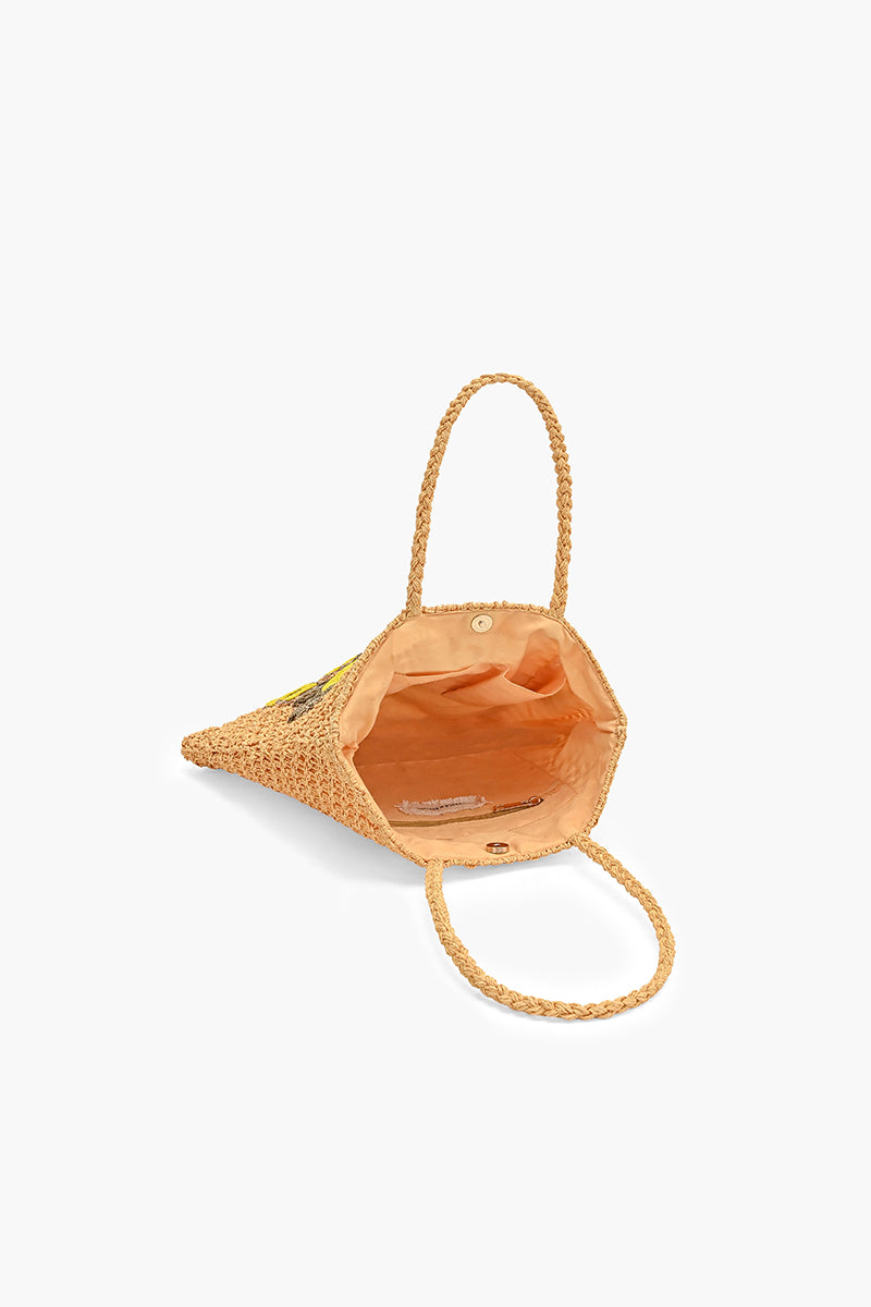 Chasing Sun Shine Raffia Tote Bag | View 5
