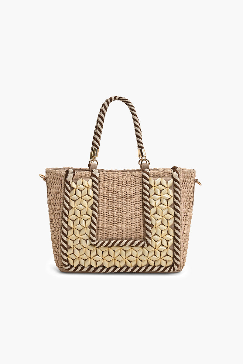 Hand-Corded Geometric Tote