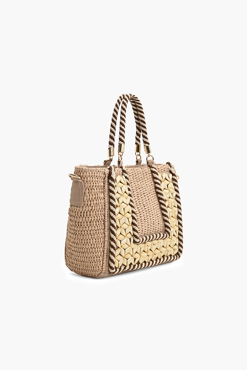 Hand-Corded Geometric Tote | View 4