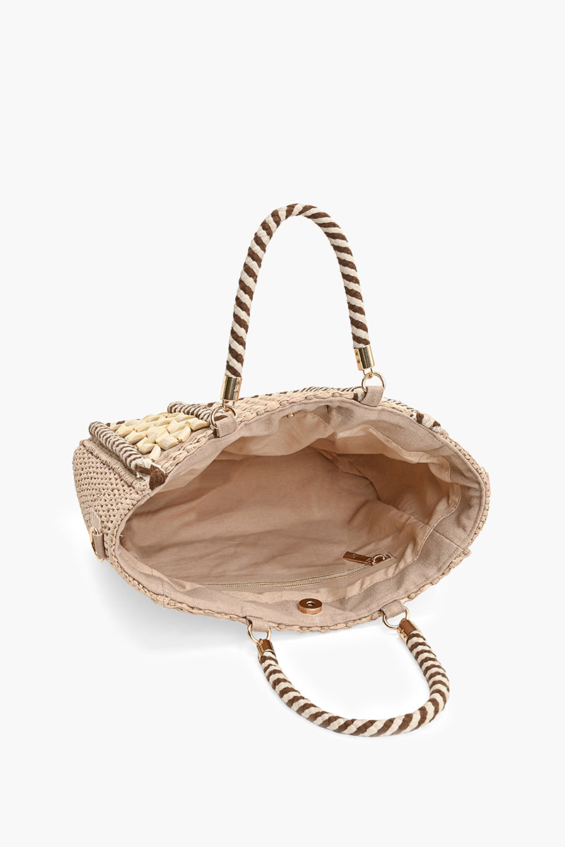 Hand-Corded Geometric Tote