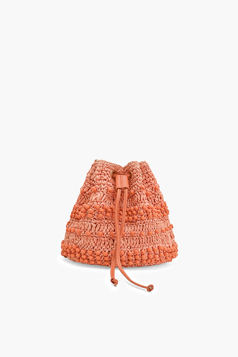 Beaded Horizon Raffia Bucket | View 1