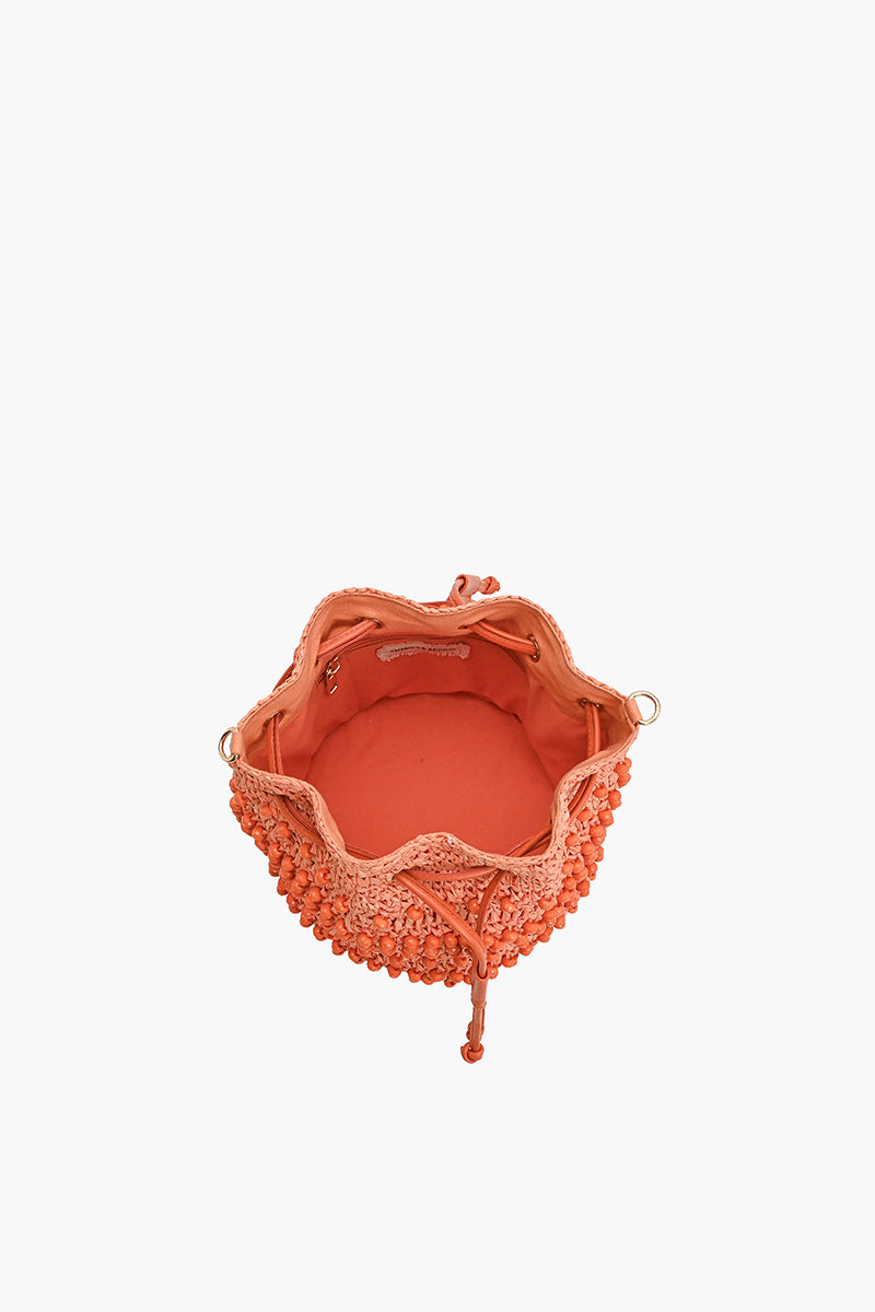 Beaded Horizon Raffia Bucket | View 6