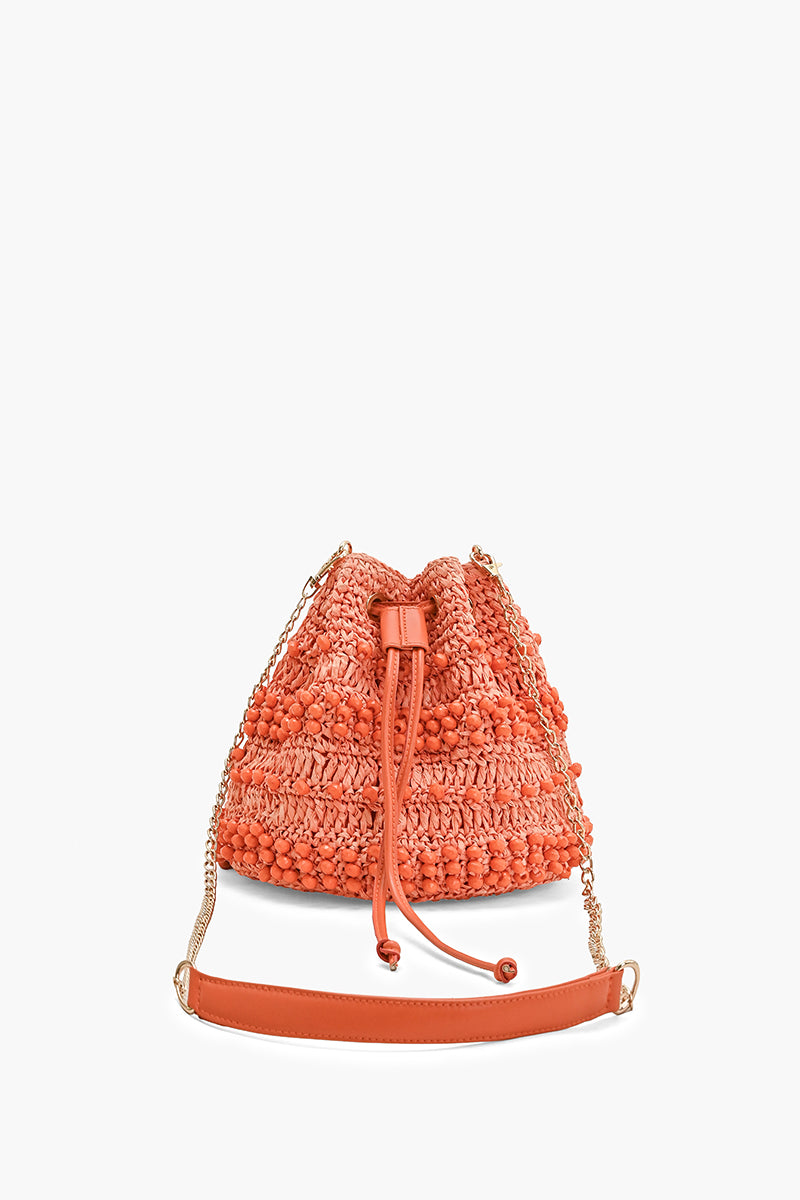 Beaded Horizon Raffia Bucket | View 7