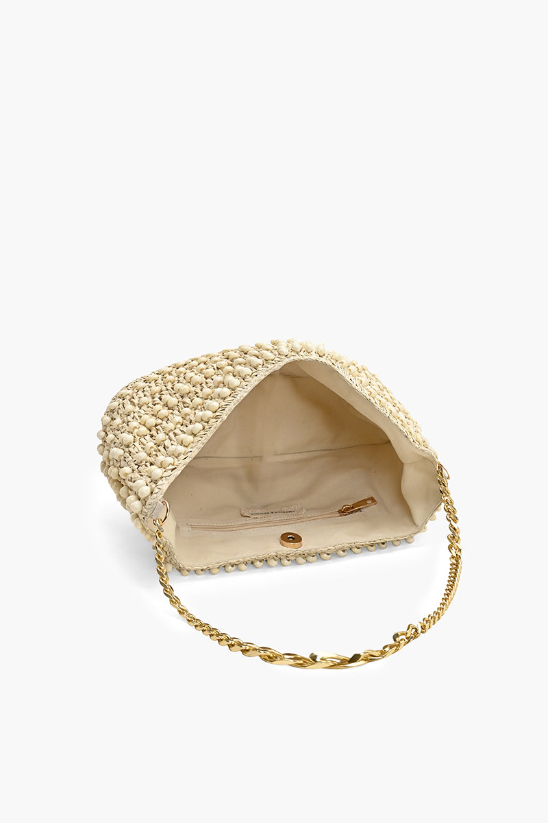 Ivory Peak Raffia Beaded Shoulder Bag | View 6