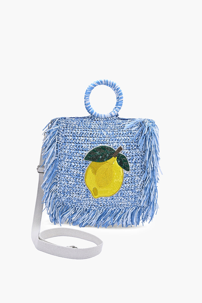Amalfi Citrus Fringe Bag | View 7