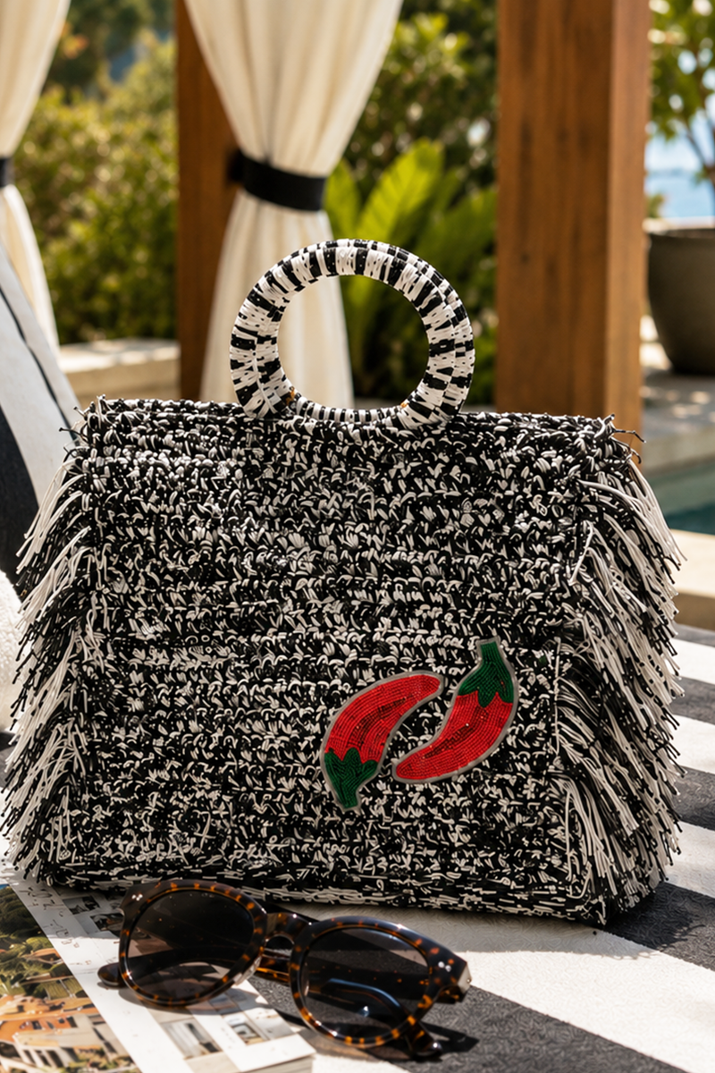 Picante Midnight Fringe Bag
