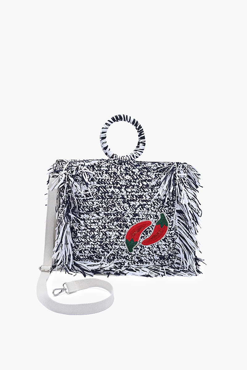 Picante Midnight Fringe Bag