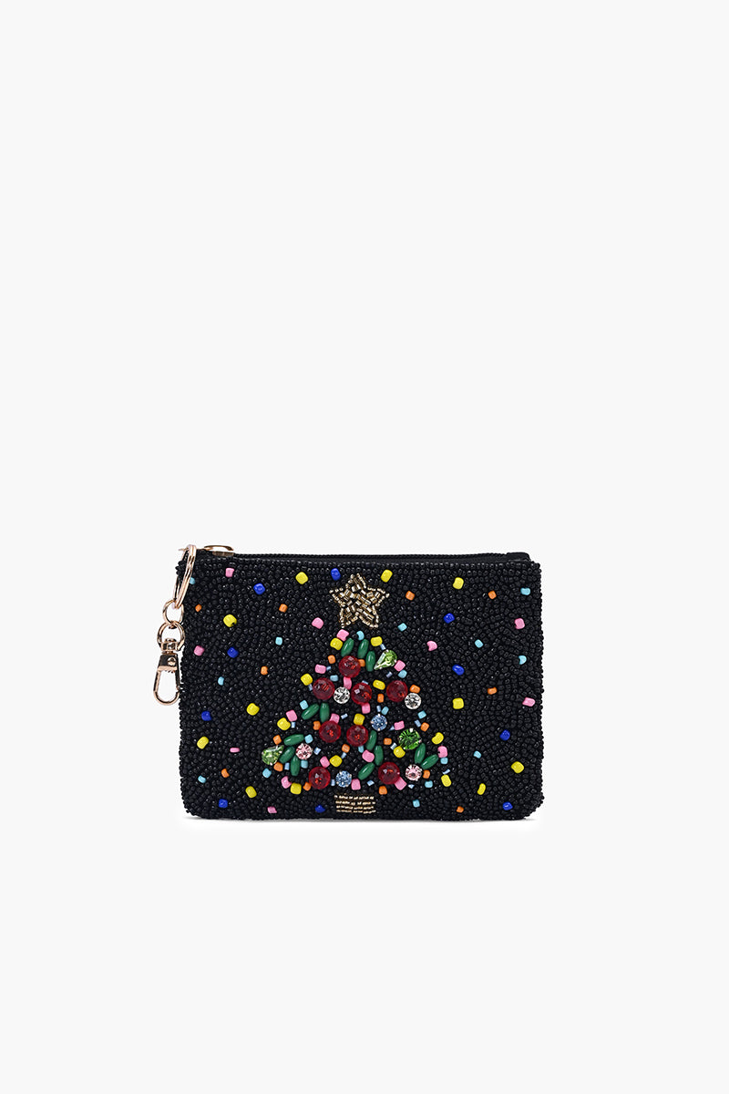 Jeweled Holiday Tree Coin Pouch | View 1