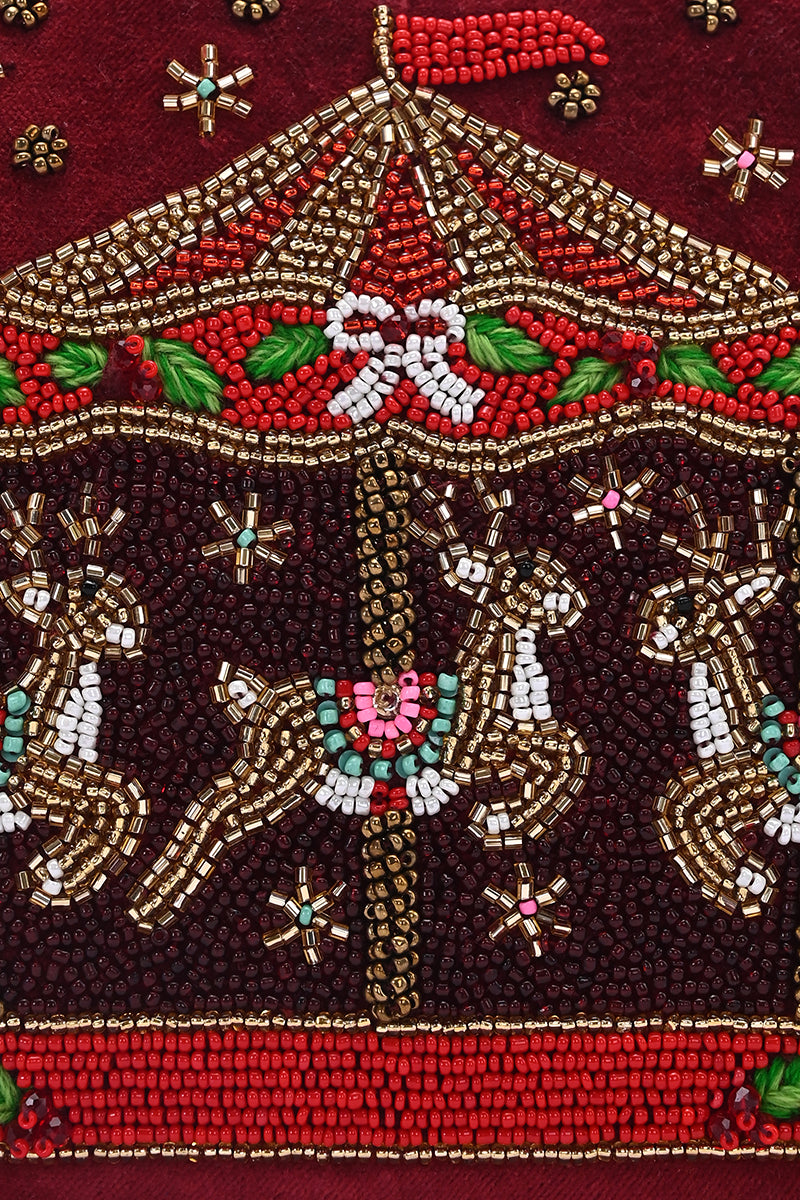 Jingly Reindeer Carousel Wristlet