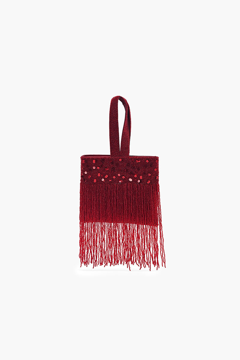 Soiree Glamour Fringe Bag | View 1