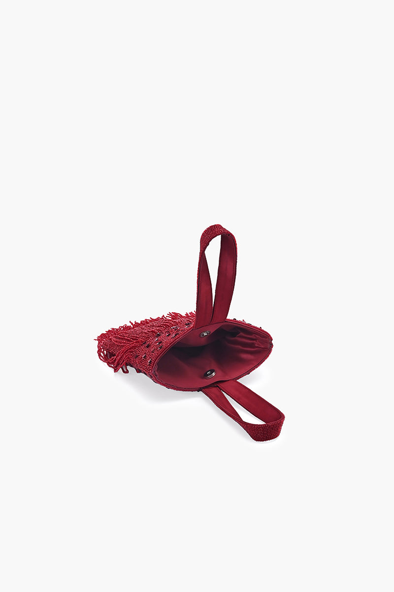 Soiree Glamour Fringe Bag | View 5