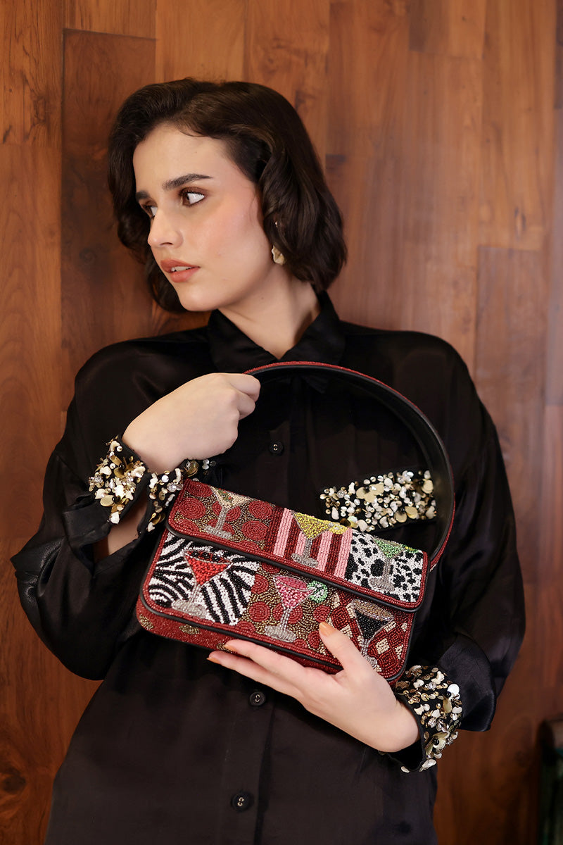 The Cocktail Hour Beaded Shoulder Bag | View 1