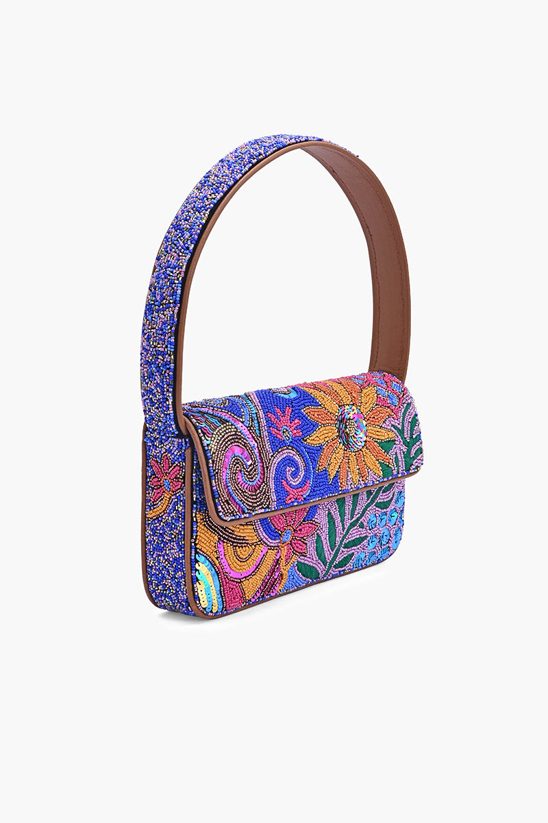 Celestial Floral Bloom Beaded Shoulder Bag | View 5