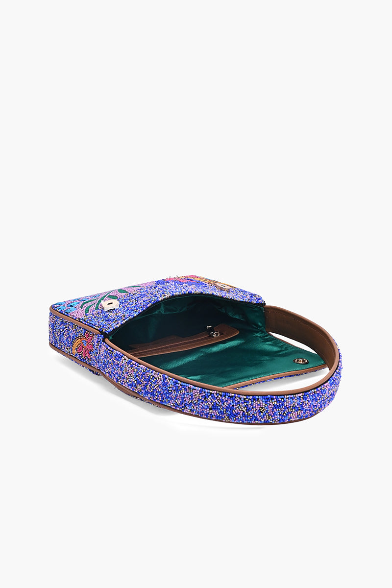 Celestial Floral Bloom Beaded Shoulder Bag | View 6