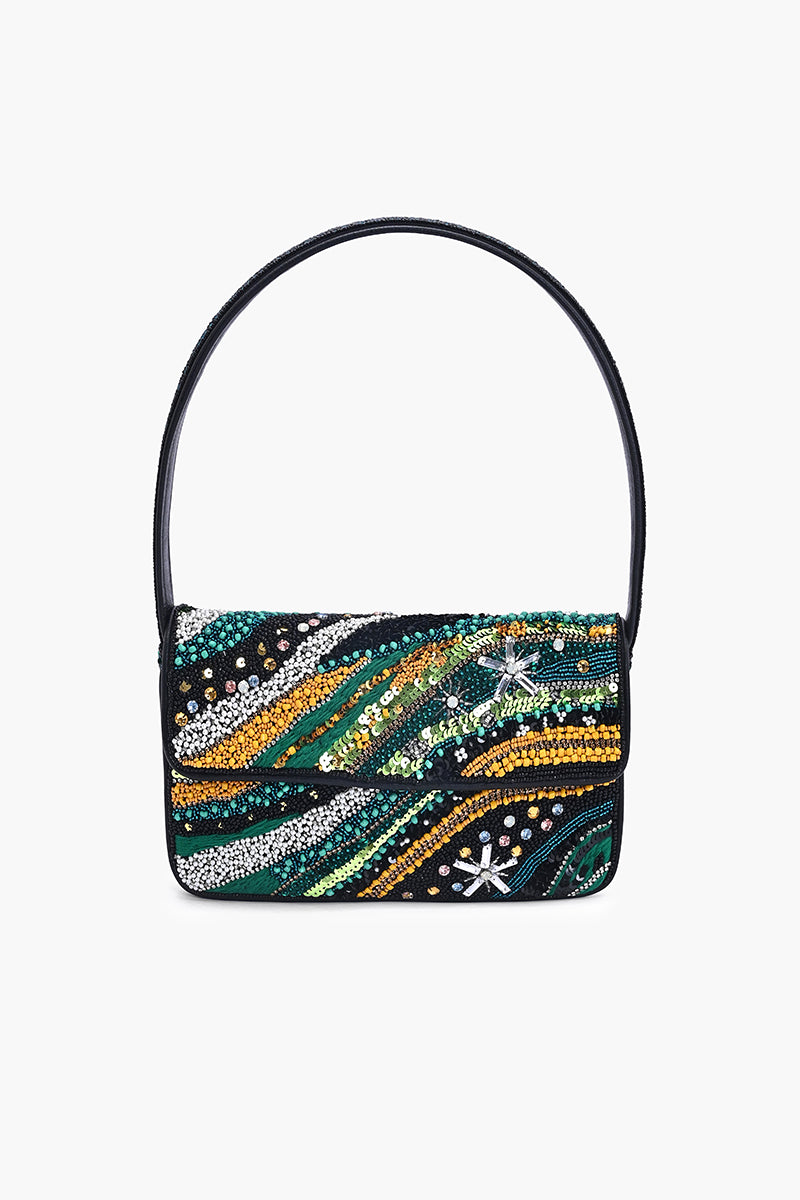 Midnight Aurora Beaded Shoulder Bag | View 2