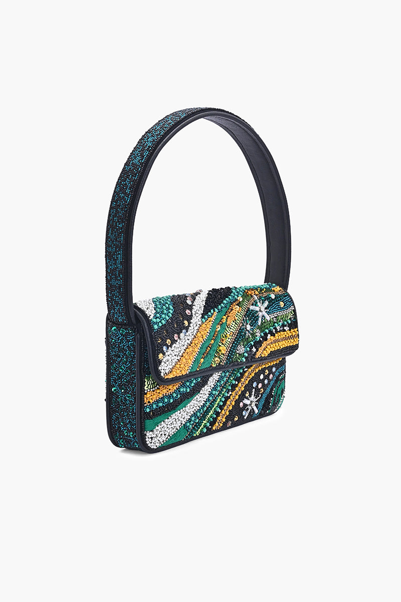 Midnight Aurora Beaded Shoulder Bag | View 4