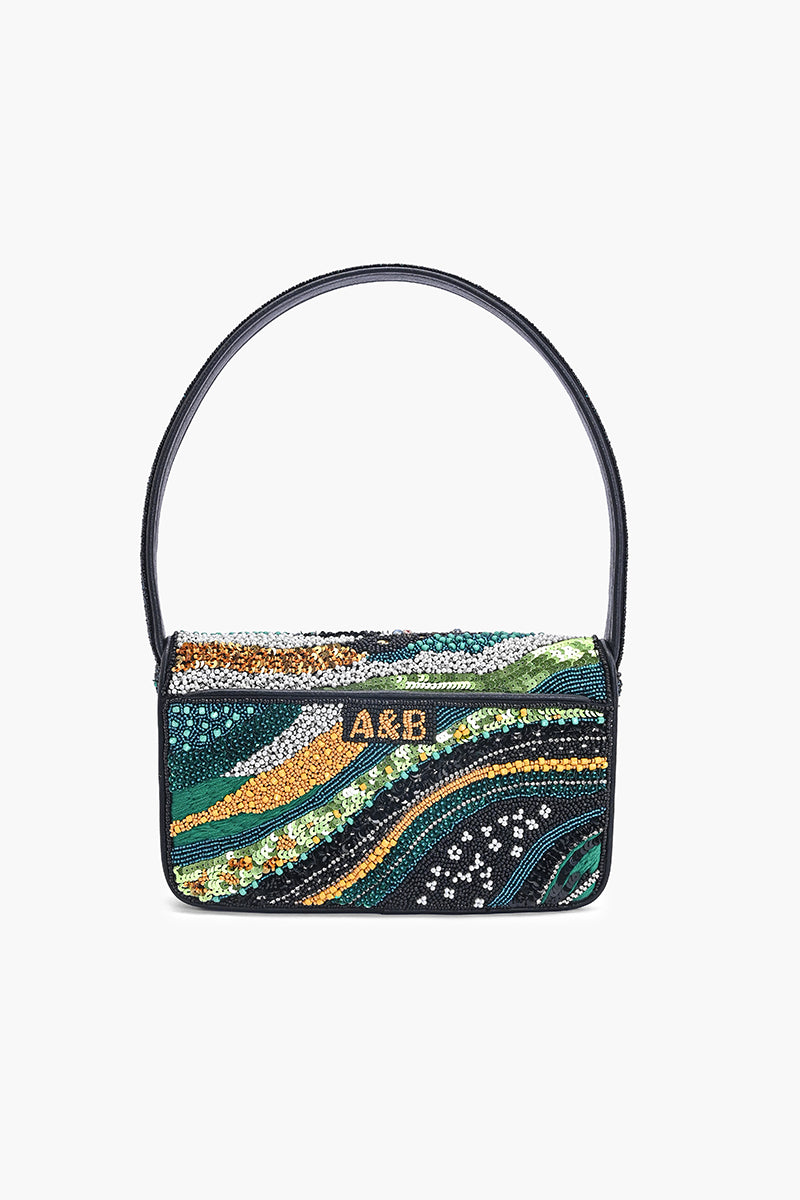 Midnight Aurora Beaded Shoulder Bag | View 5