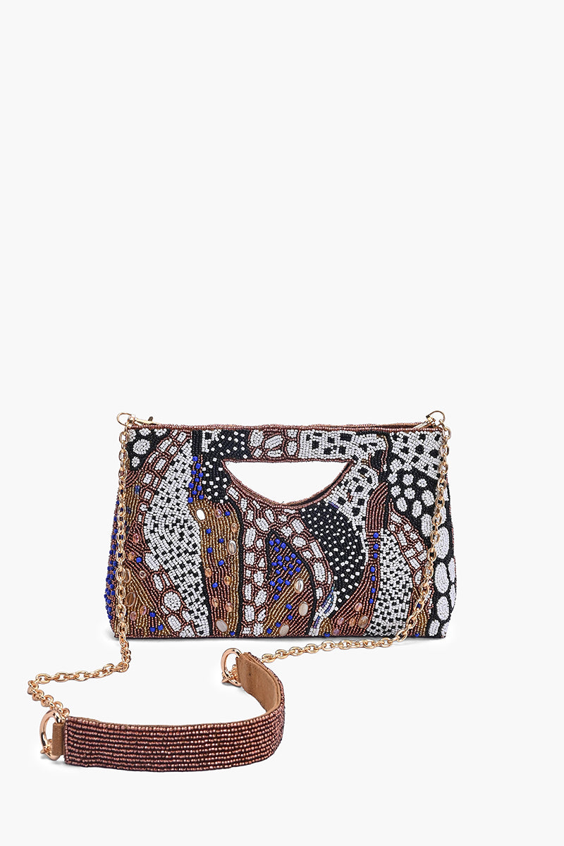 Untamed Elegance Beaded Clutch Bag | View 6