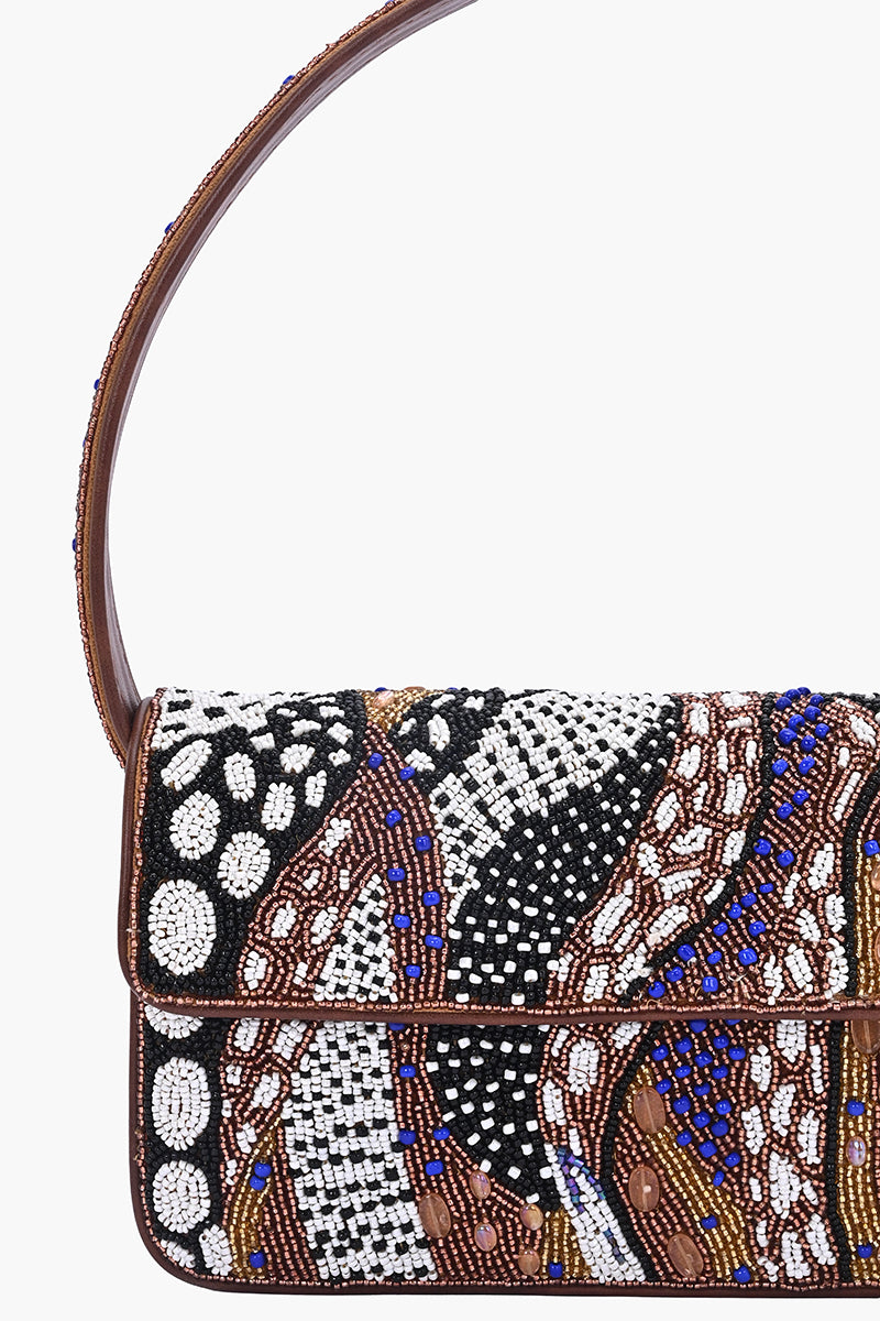 Untamed Elegance Beaded Shoulder Bag | View 3