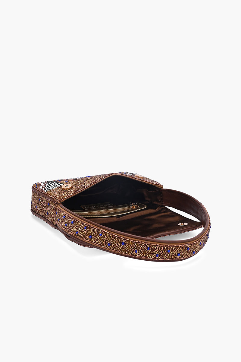 Untamed Elegance Beaded Shoulder Bag | View 6