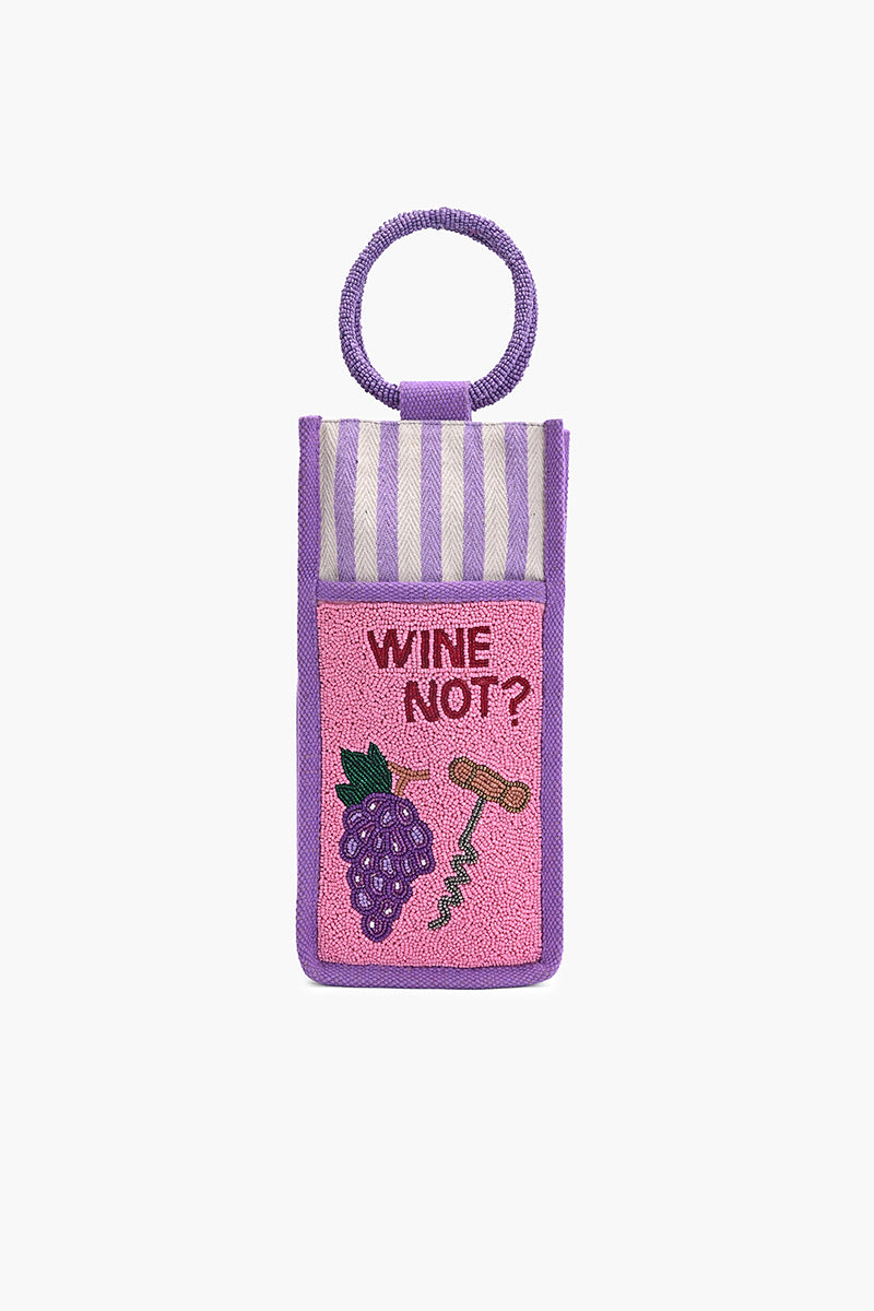Wine Not? Beaded Bottle Tote | View 2