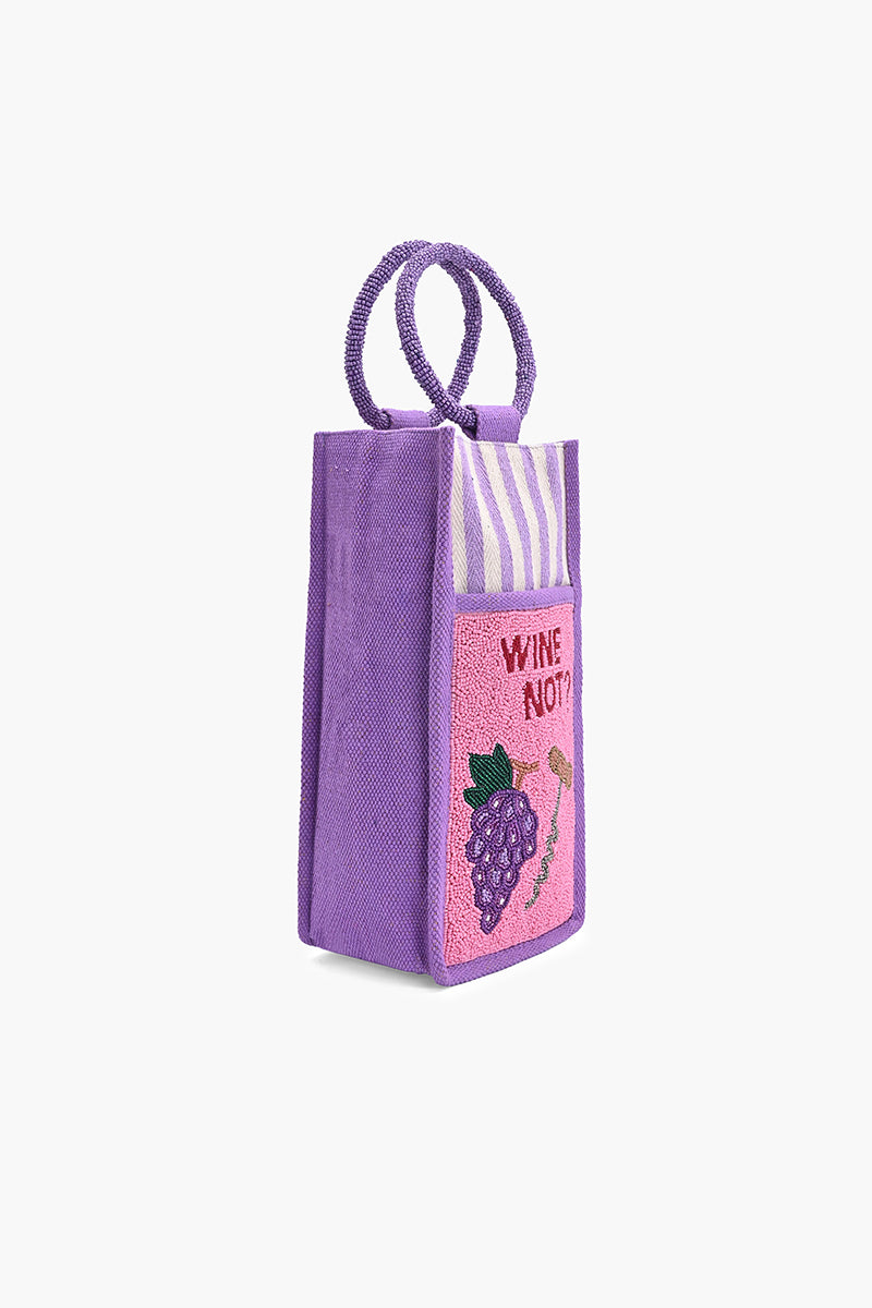 Wine Not? Beaded Bottle Tote | View 4