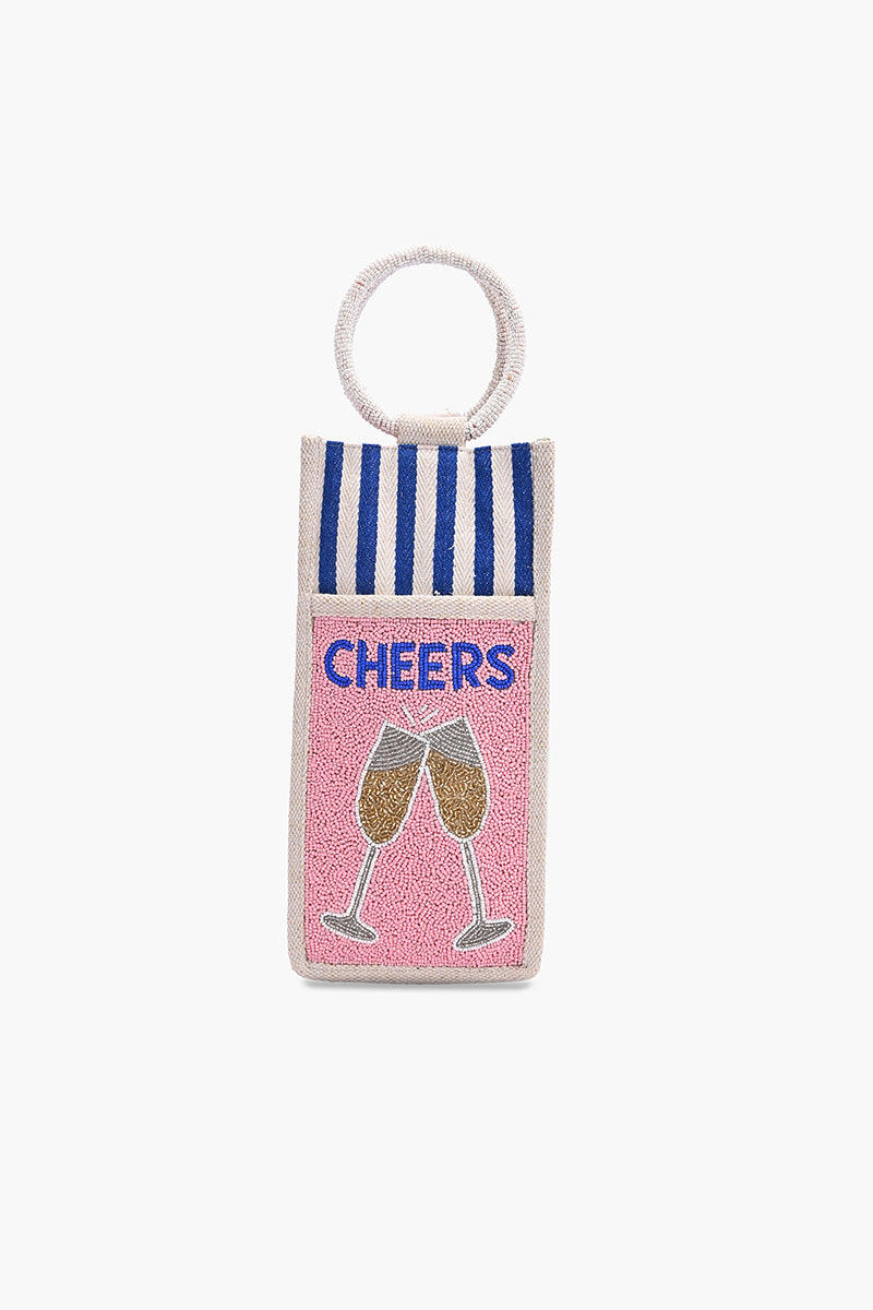 Cocktail Cheers Beaded Bottle Tote | View 2