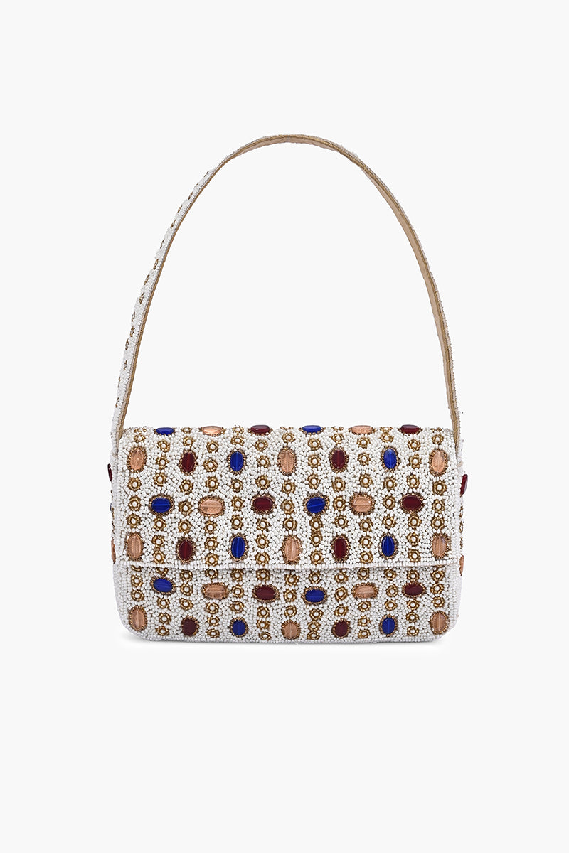 Ivory Jewel Beaded Shoulder Bag | View 2