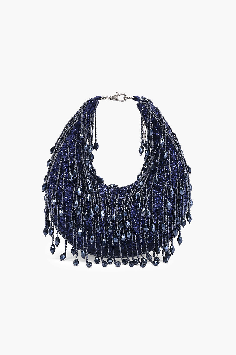 Crystal Veil Crescent Hobo Bag | View 2