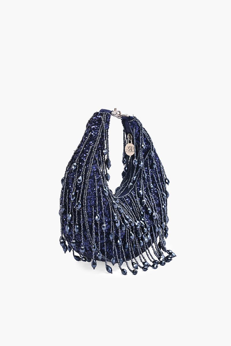 Crystal Veil Crescent Hobo Bag | View 4