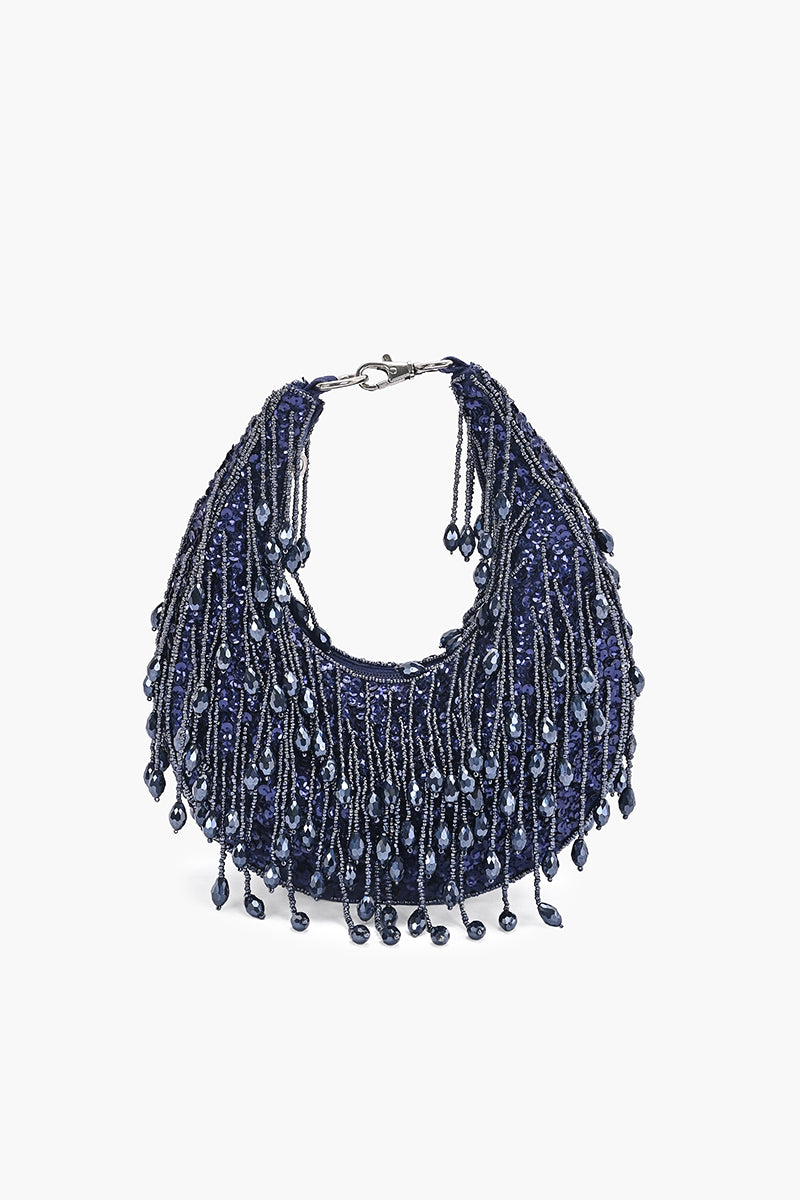 Crystal Veil Crescent Hobo Bag | View 5