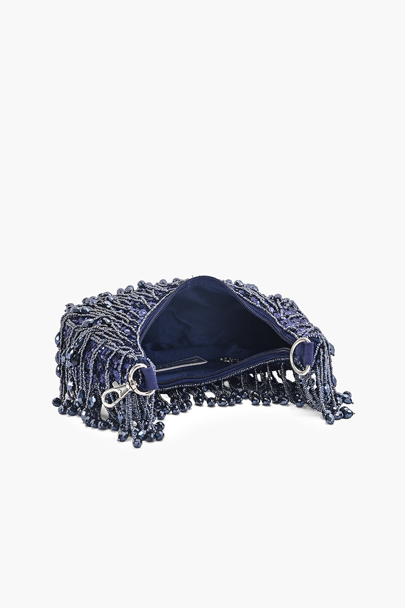 Crystal Veil Crescent Hobo Bag | View 6