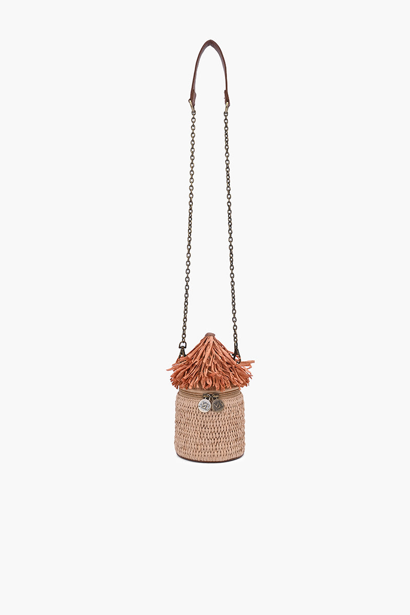 Palm Roof Hut Raffia Crossbody