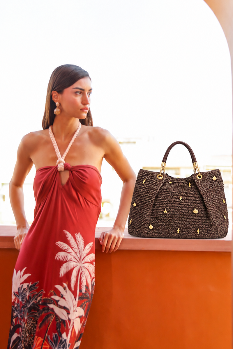 Artisan Raffia Tote