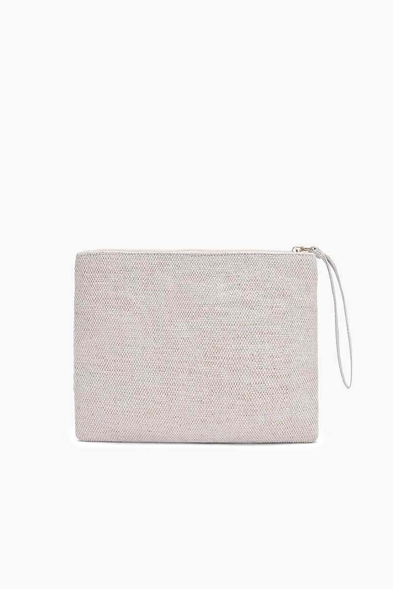 Ivory Fringe Wristlet Clutch