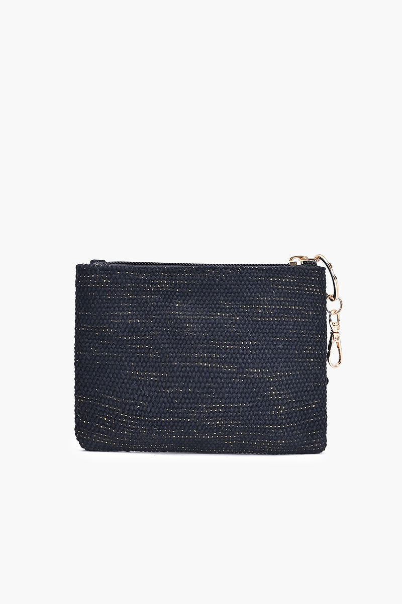 Onyx Glam Fringe Coin Pouch | View 4