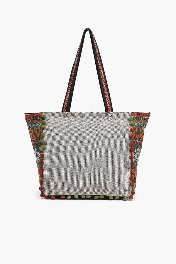 Embellished Shopper Tote Fox