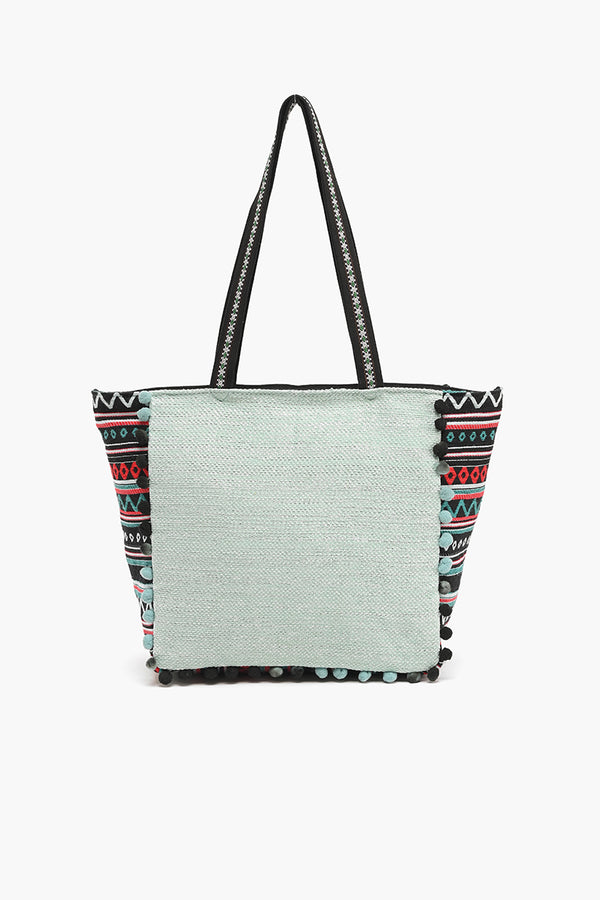 Embellished Shopper Tote Cat