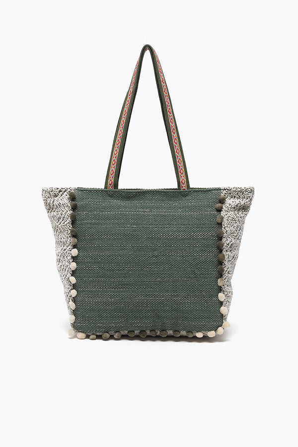 Embellished Shopper Tote Lama