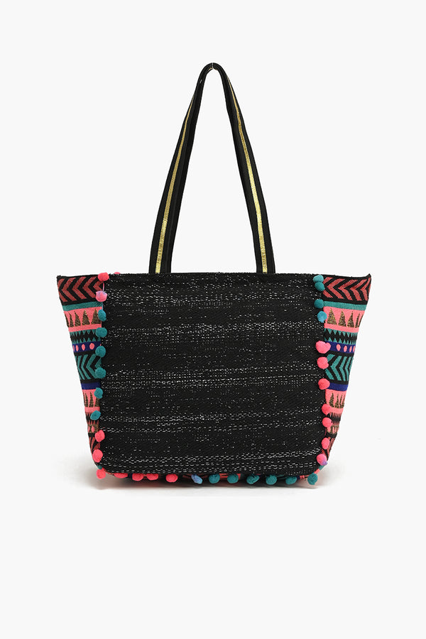 Embellished Shopper Tote Owl