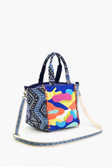 Embellished Tote Mini with Adjustable Strap Cool Wave