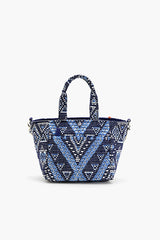 Embellished Tote Mini with Adjustable Strap Cool Wave