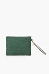 E Personalized Initial Embellished Wristlet Pouch