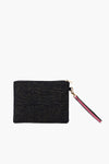 R Personalized Initial Embellished Wristlet Pouch