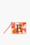 Beaded and Tufted Monogram Pouch-C Initial