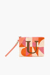 Beaded and Tufted Monogram Pouch-C Initial