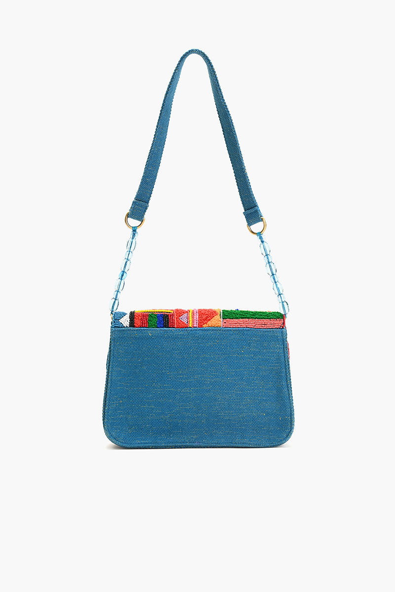 Beaded Shoulder Bag - Geometric